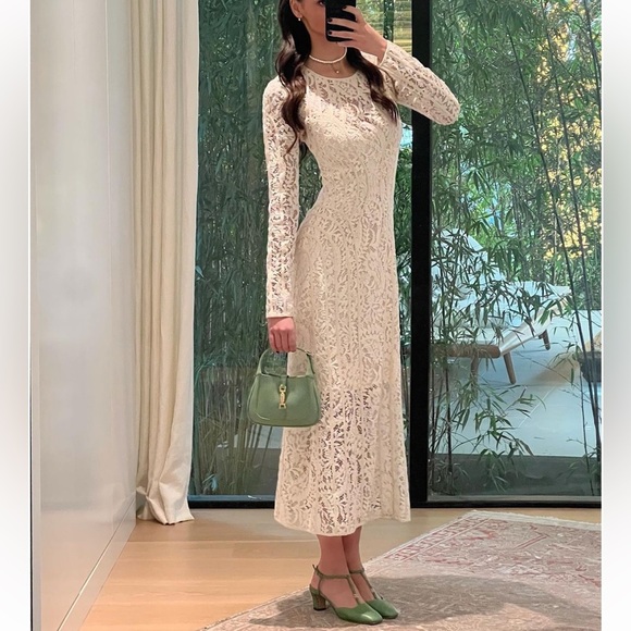 Zimmermann Dresses & Skirts - ZIMMERMANN Devi Panelled Lace Midi Dress in Cream
